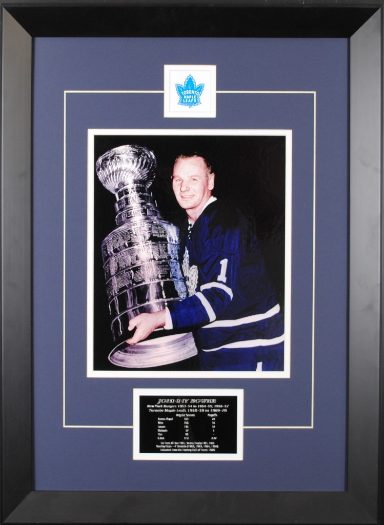 Johnny Bower w/Stanley Cup Touchstone Sports Sports Memorabilia